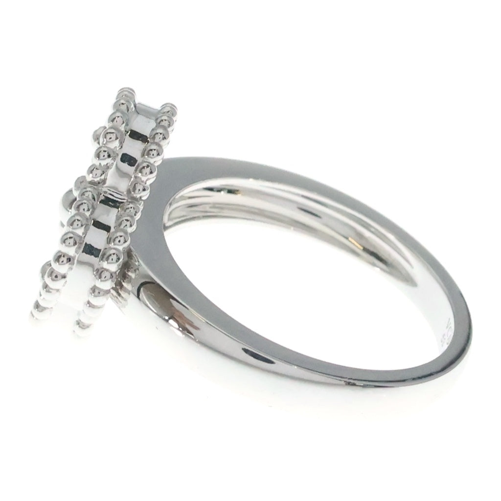 Van Cleef & Arpels(ヴァンクリーフアンドアーペル) ヴィンテージアルハンブラ ギョーシェ リング ホワイトゴールド Au750WG #53 VCARP9XI