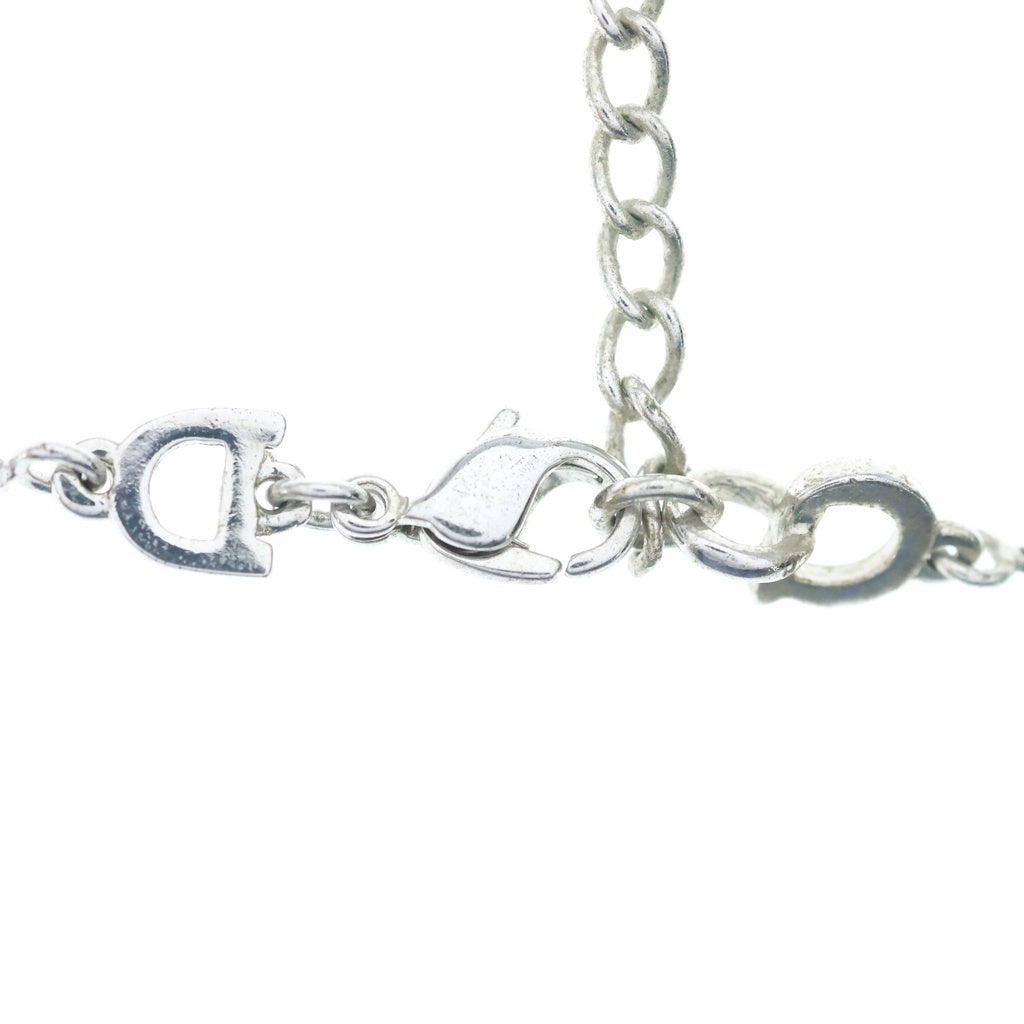 Christian Dior(クリスチャンディオール) ハート南京錠 パドロック ネックレス ペンダント チェーン シルバー