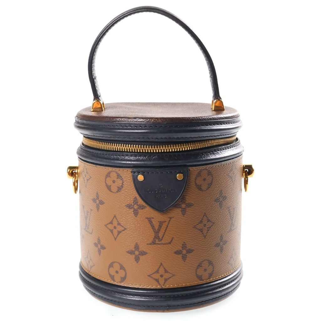 LOUIS VUITTON(ルイヴィトン) モノグラム リバース カンヌ バニティ ハンドバック 2wayショルダー PVCレザー ブラウン M43986 レディース