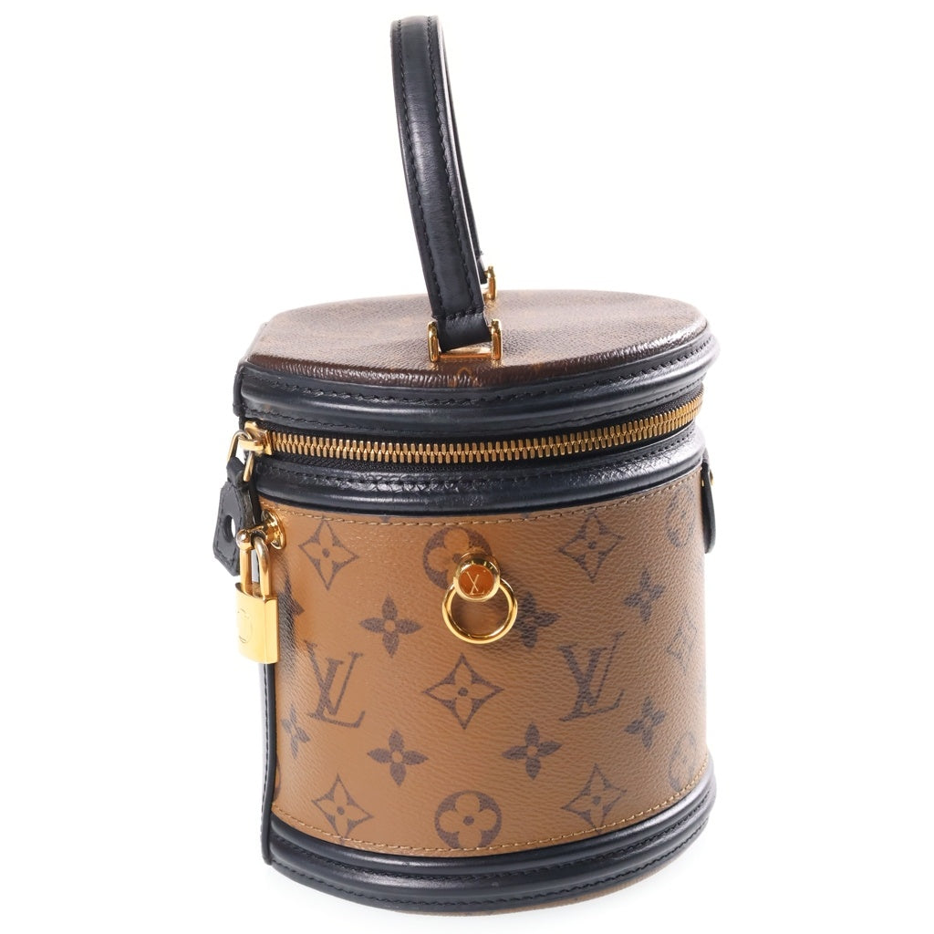 LOUIS VUITTON(ルイヴィトン) モノグラム リバース カンヌ バニティ ハンドバック 2wayショルダー PVCレザー ブラウン M43986 レディース