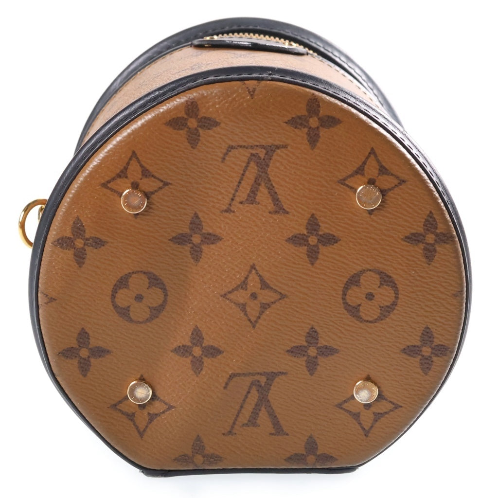 LOUIS VUITTON(ルイヴィトン) モノグラム リバース カンヌ バニティ ハンドバック 2wayショルダー PVCレザー ブラウン M43986 レディース