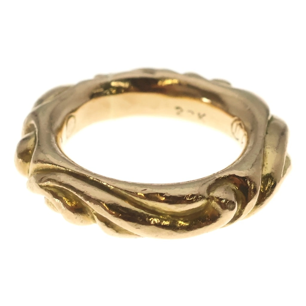 CHROME HEARTS(クロムハーツ) 22K SCRL BAND スクロールバンド リング ゴールド BCA416