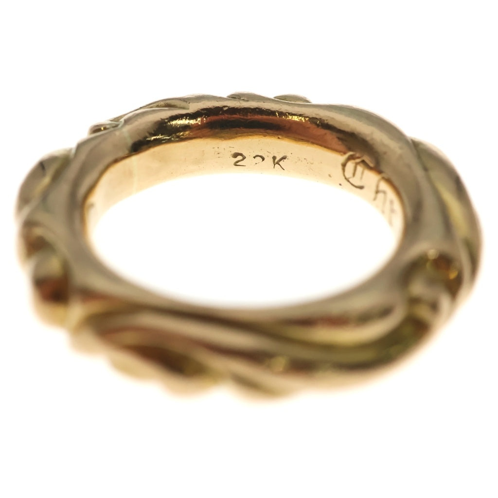 CHROME HEARTS(クロムハーツ) 22K SCRL BAND スクロールバンド リング ゴールド BCA416