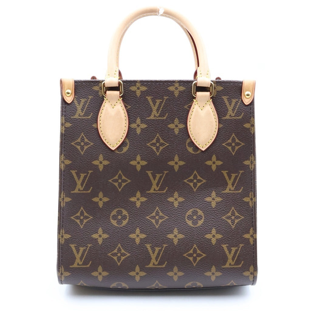 LOUIS VUITTON(ルイヴィトン) モノグラム サックプラBB ハンドバッグ ショルダーバッグ 2WAY ブラウン PVC×レザー M46265 IC レディース