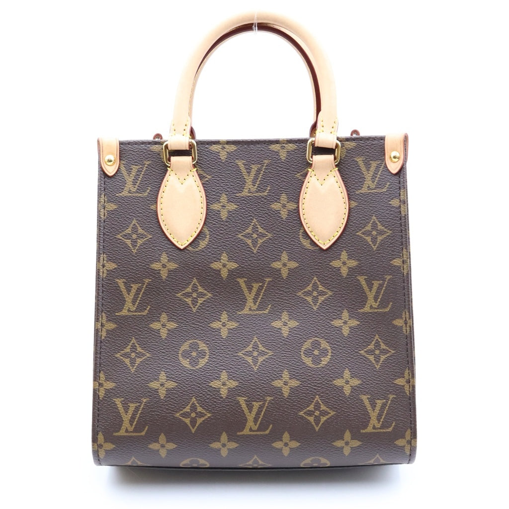 LOUIS VUITTON(ルイヴィトン) モノグラム サックプラBB ハンドバッグ ショルダーバッグ 2WAY ブラウン PVC×レザー M46265 IC レディース