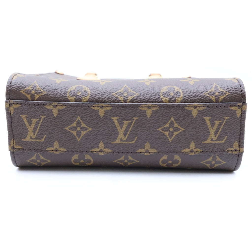 LOUIS VUITTON(ルイヴィトン) モノグラム サックプラBB ハンドバッグ ショルダーバッグ 2WAY ブラウン PVC×レザー M46265 IC レディース