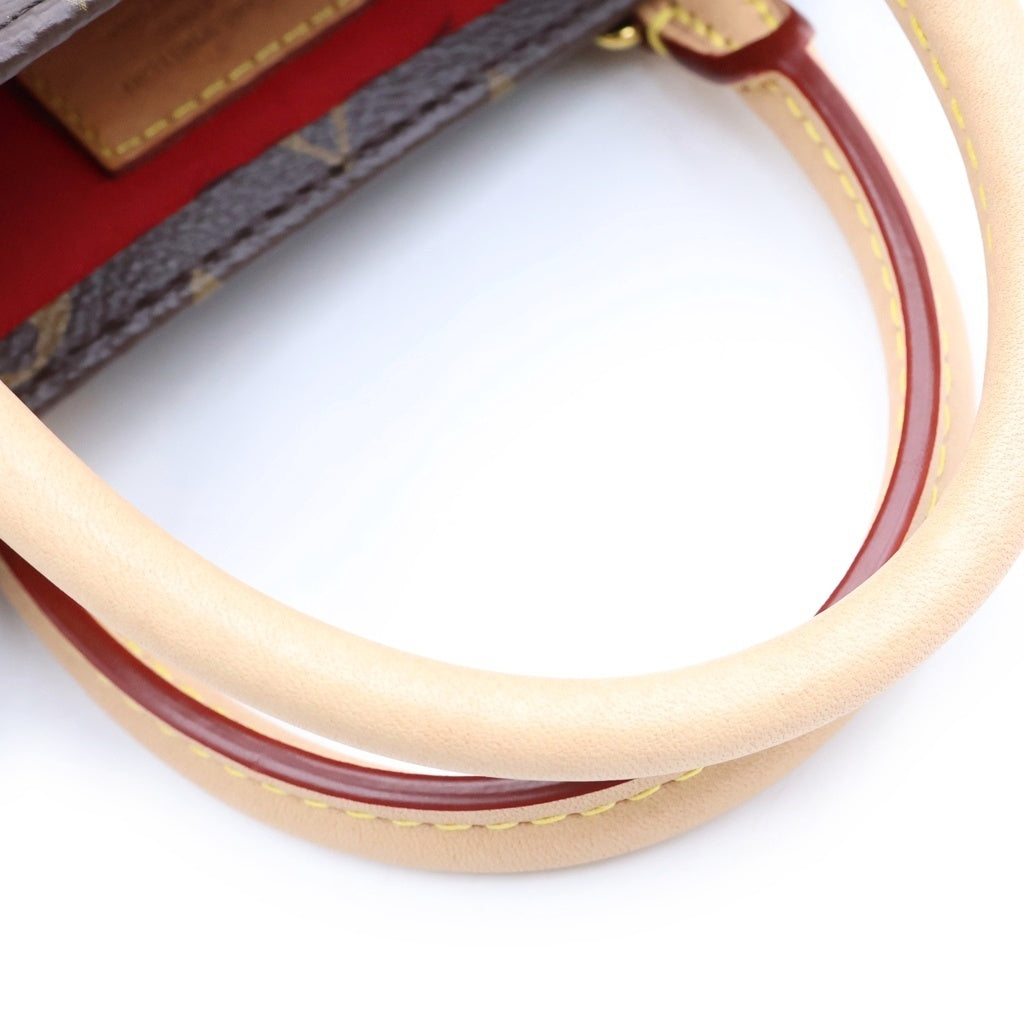 LOUIS VUITTON(ルイヴィトン) モノグラム サックプラBB ハンドバッグ ショルダーバッグ 2WAY ブラウン PVC×レザー M46265 IC レディース