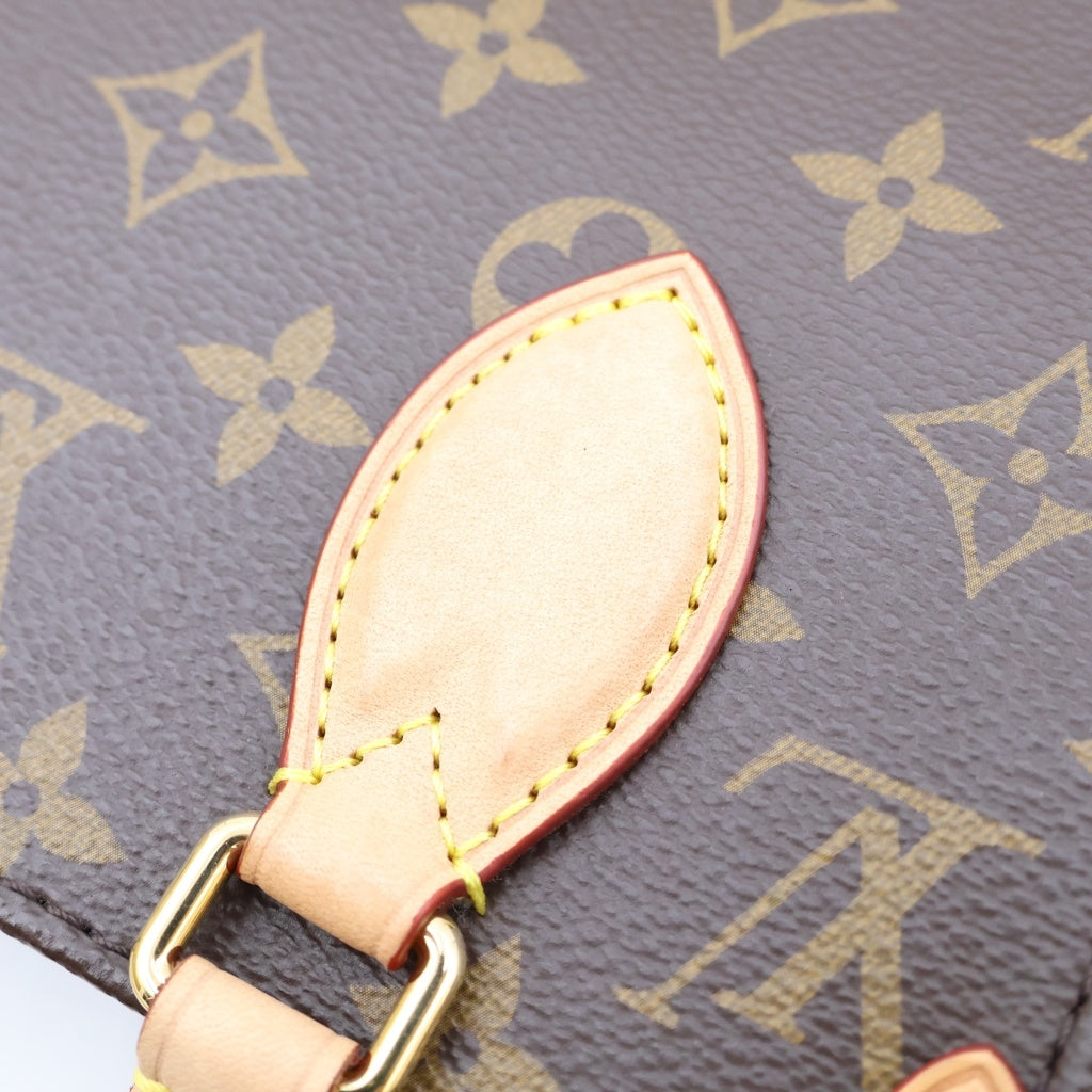 LOUIS VUITTON(ルイヴィトン) モノグラム サックプラBB ハンドバッグ ショルダーバッグ 2WAY ブラウン PVC×レザー M46265 IC レディース