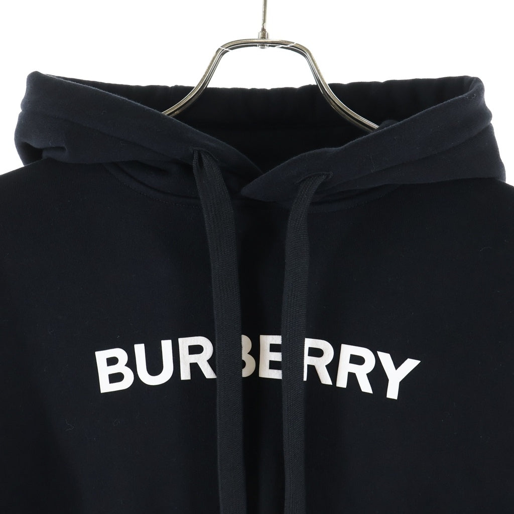 BURBERRY(バーバリー) ANSDELL アンデル ロゴプリント プルオーバーパーカー フーディー ブラック 8055318 レディース