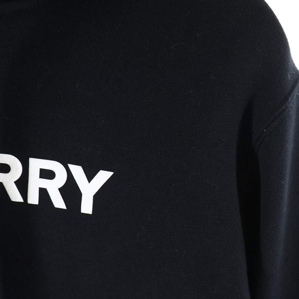 BURBERRY(バーバリー) ANSDELL アンデル ロゴプリント プルオーバーパーカー フーディー ブラック 8055318 レディース