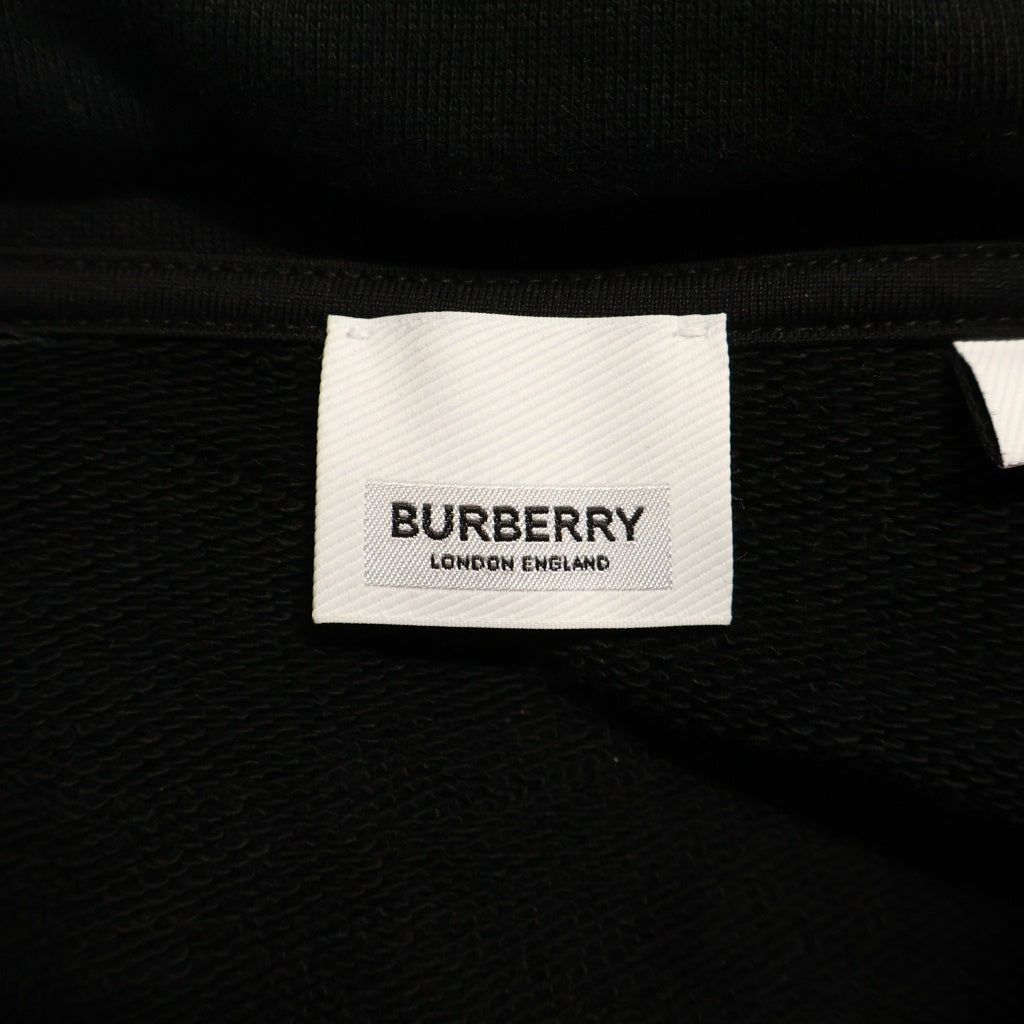 BURBERRY(バーバリー) ANSDELL アンデル ロゴプリント プルオーバーパーカー フーディー ブラック 8055318 レディース