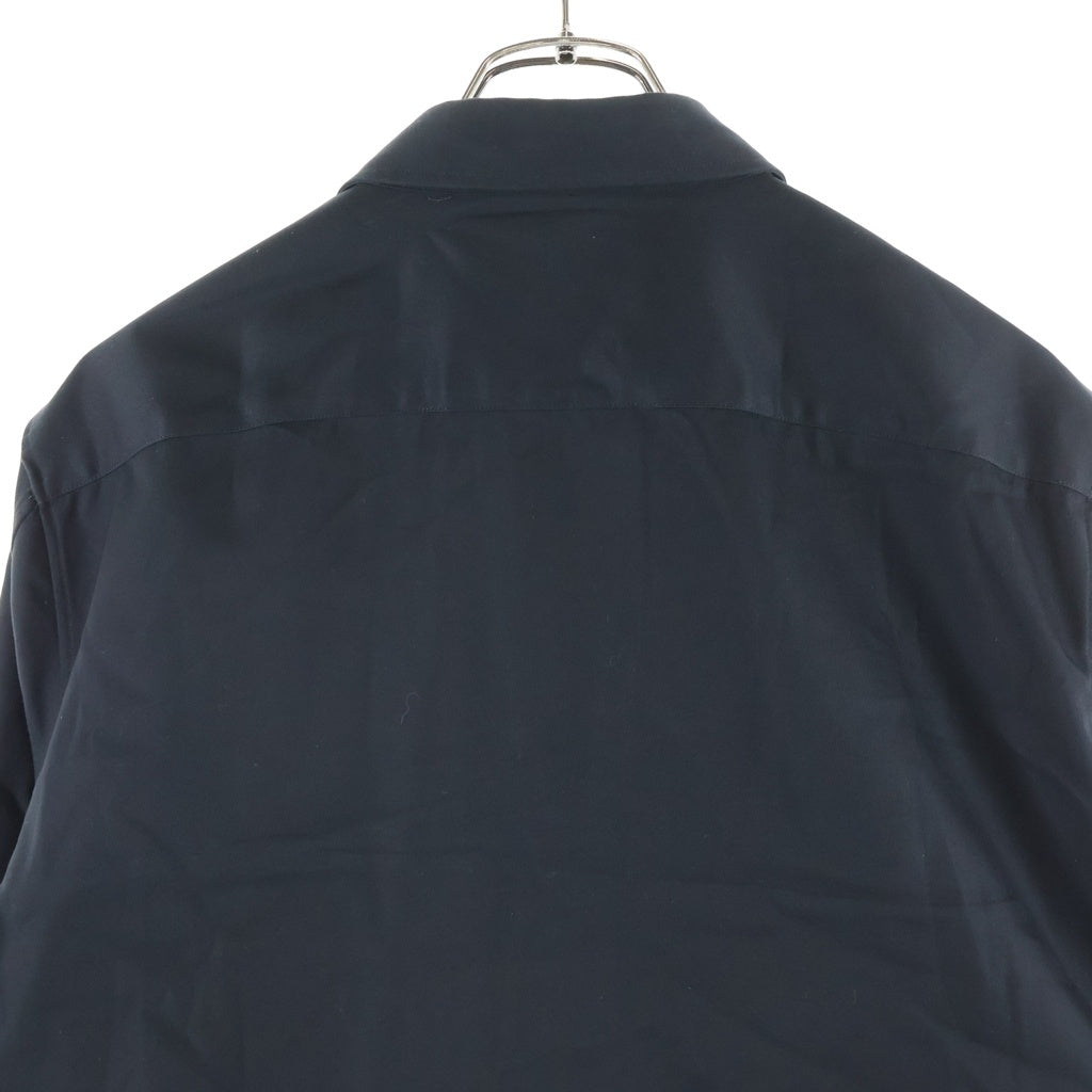 LOEWE(ロエベ) Anagram Pocket Shirt アナグラム ポケット付き長袖シャツ ロゴ刺繍 コットン ブラック H526Y05X82
