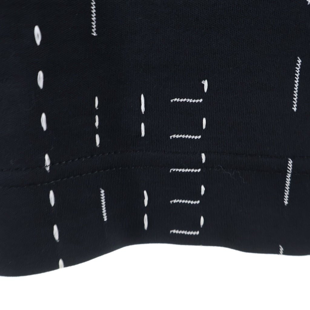 FENDI(フェンディ) 24SS Logo Embroidery S/S Tee ロゴ刺繍 ステッチデザイン 半袖Tシャツ カットソー コットン ブラック FY0936 AR6Z
