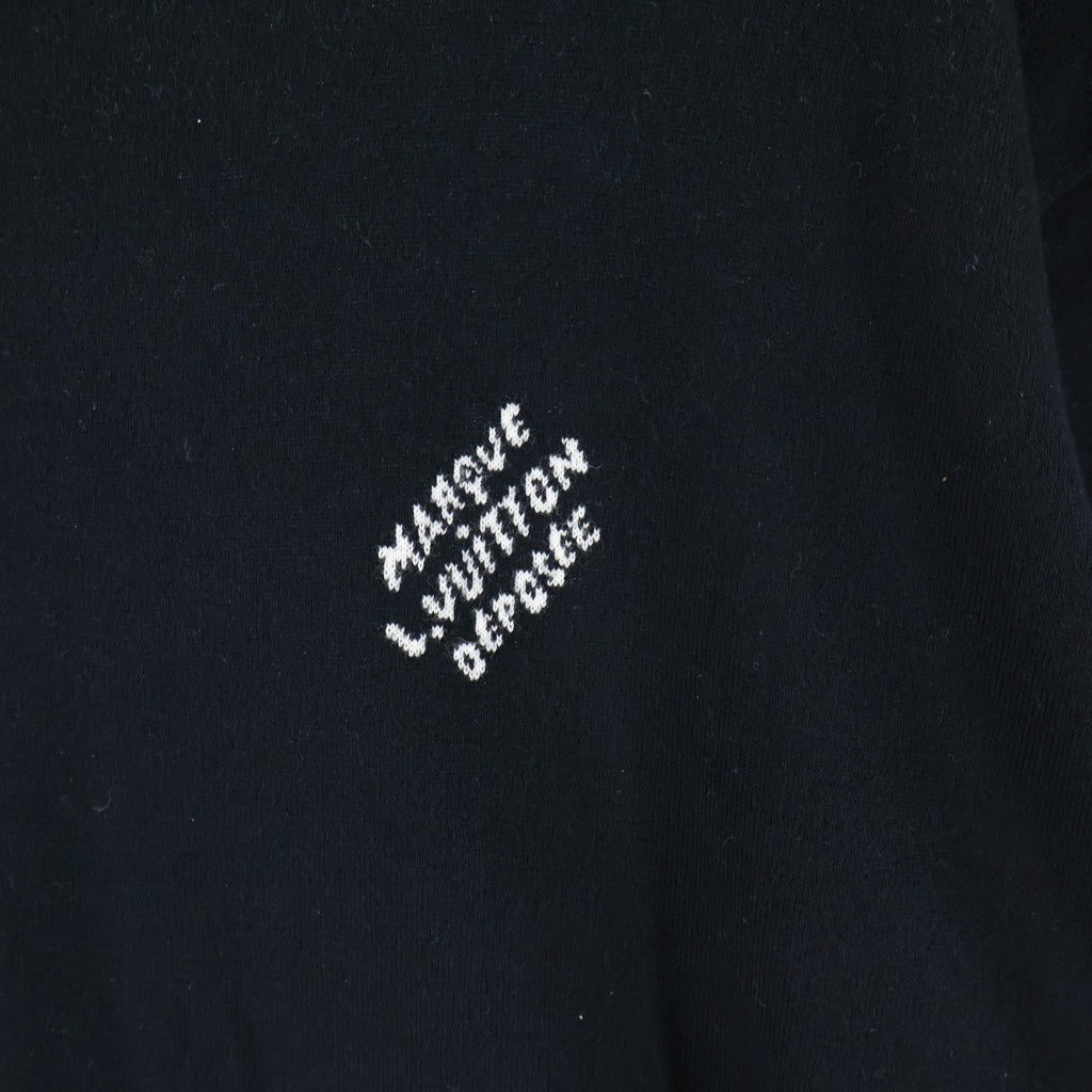 LOUIS VUITTON(ルイヴィトン) 24SS Signature Cotton Crewneck T-Shirt シグネチャー コットン クルーネック 半袖Tシャツ カットソー ブラック RM241Q Z34 HRN47W
