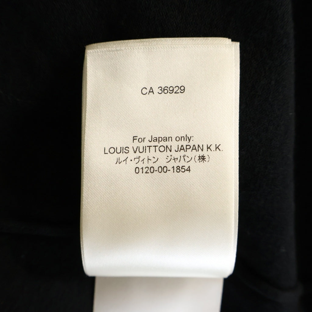 LOUIS VUITTON(ルイヴィトン) 24SS Signature Cotton Crewneck T-Shirt シグネチャー コットン クルーネック 半袖Tシャツ カットソー ブラック RM241Q Z34 HRN47W