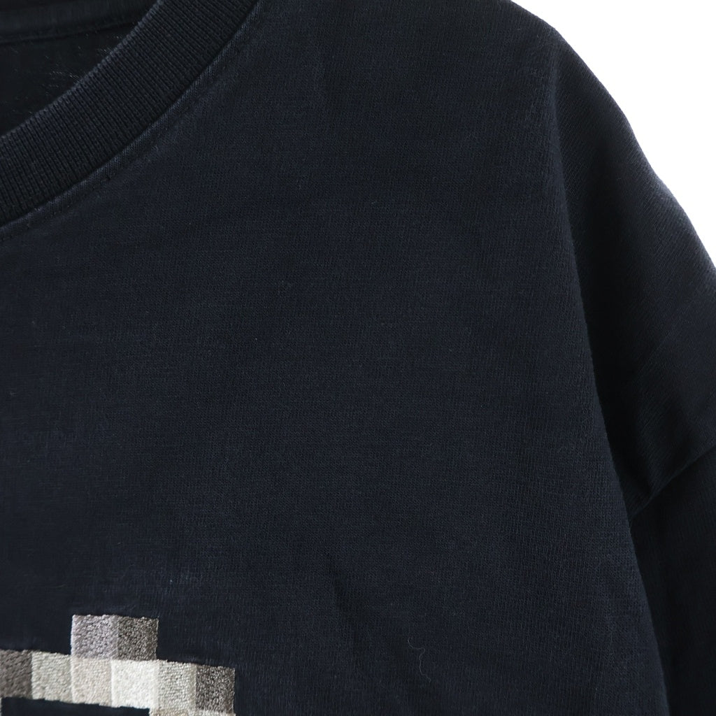 LOEWE(ロエベ) Pixelated Anagram T-Shirt ピクセレイテッド アナグラム 半袖Tシャツ カットソー ロゴ刺繍 ブラック H526Y22XAD