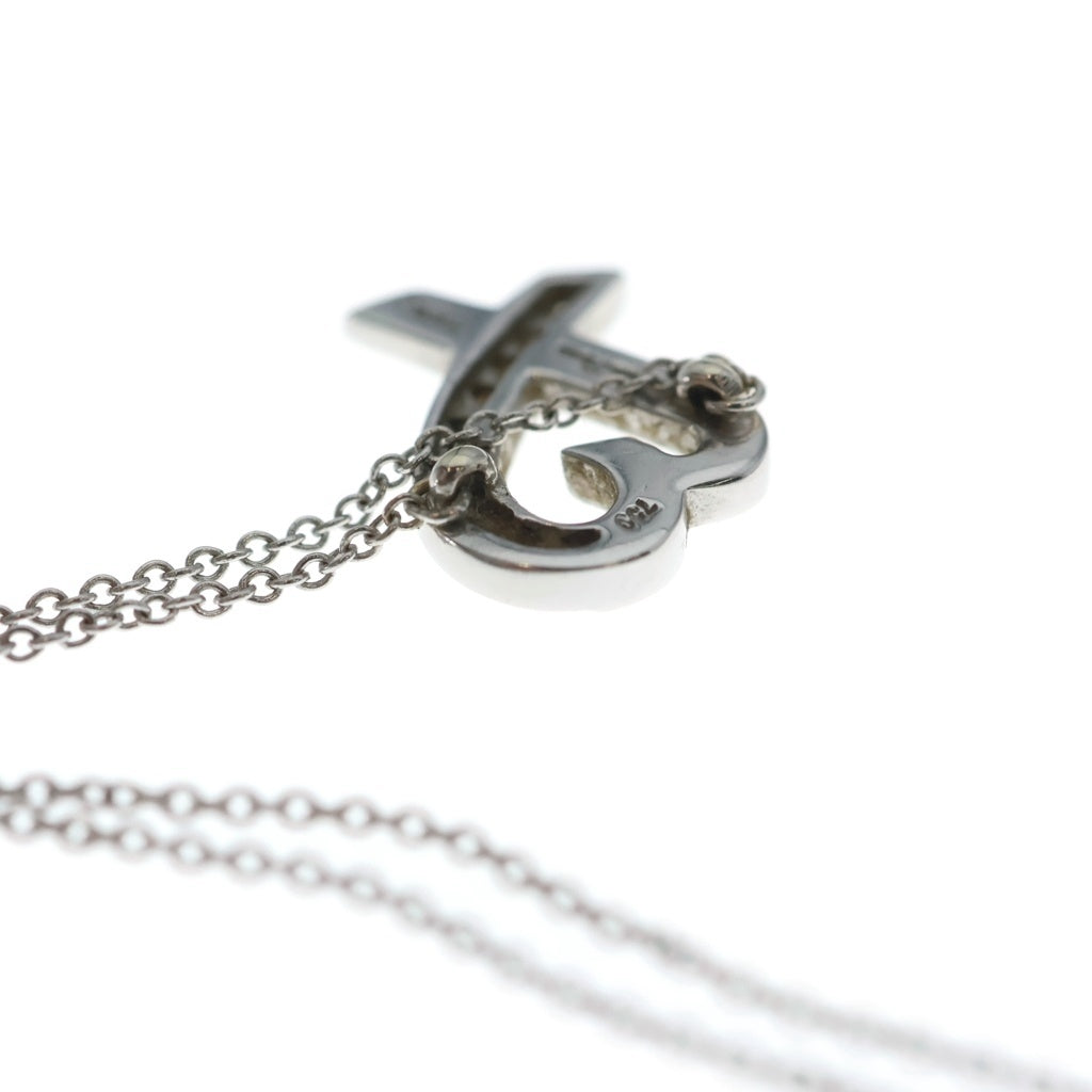 TIFFANY & Co.(ティファニー) パロマピカソ ラビングハート ダイヤ ネックレス Au750 K18WG ホワイトゴールド レディース