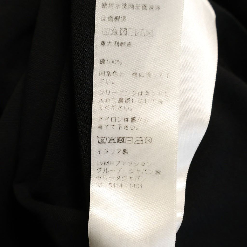 CELINE(セリーヌ) エディ期 ルーズ 半袖ロゴTシャツ カットソー コットン オーバーサイズ ブラック 2X681671Q