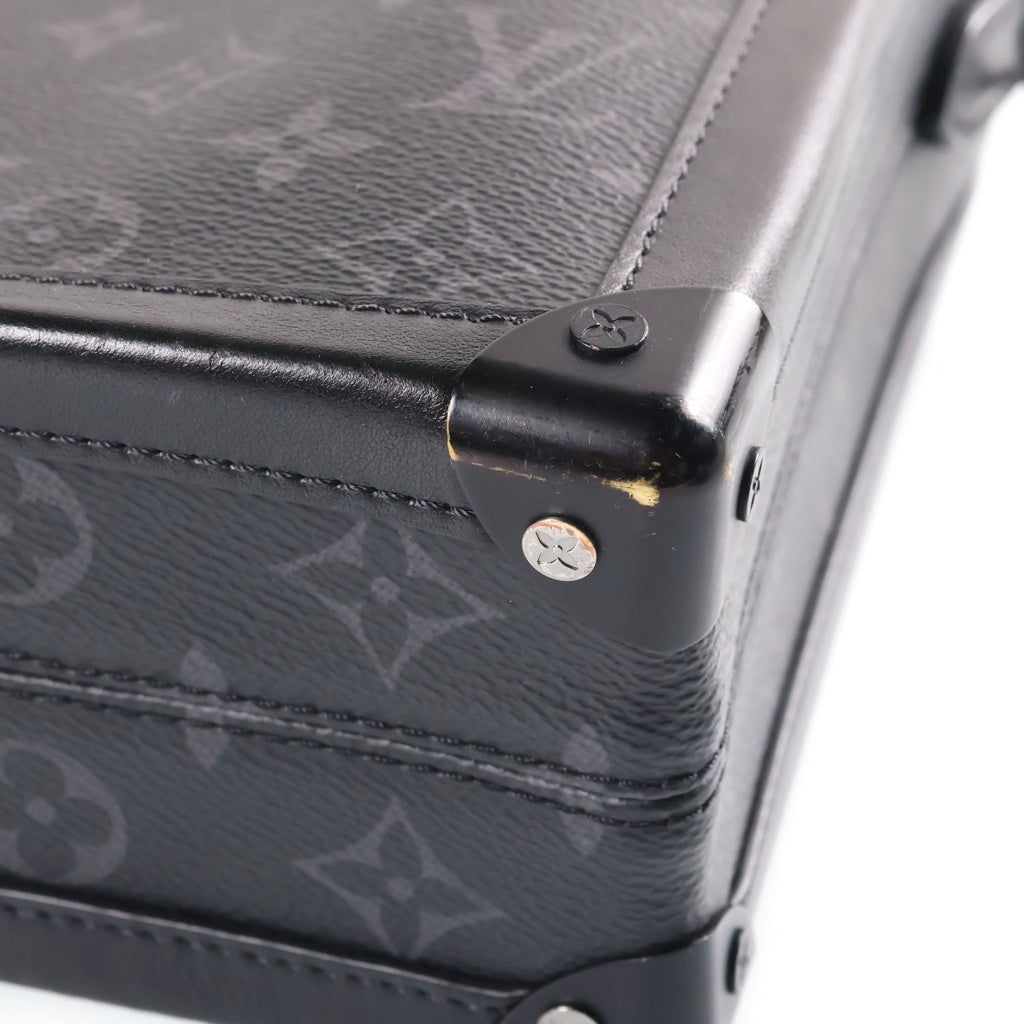 LOUIS VUITTON(ルイヴィトン) モノグラムエクリプス ソフトトランク ブリーフケース ハンドバッグ ショルダーバッグ 2WAY ブラック PVC×レザー M44952