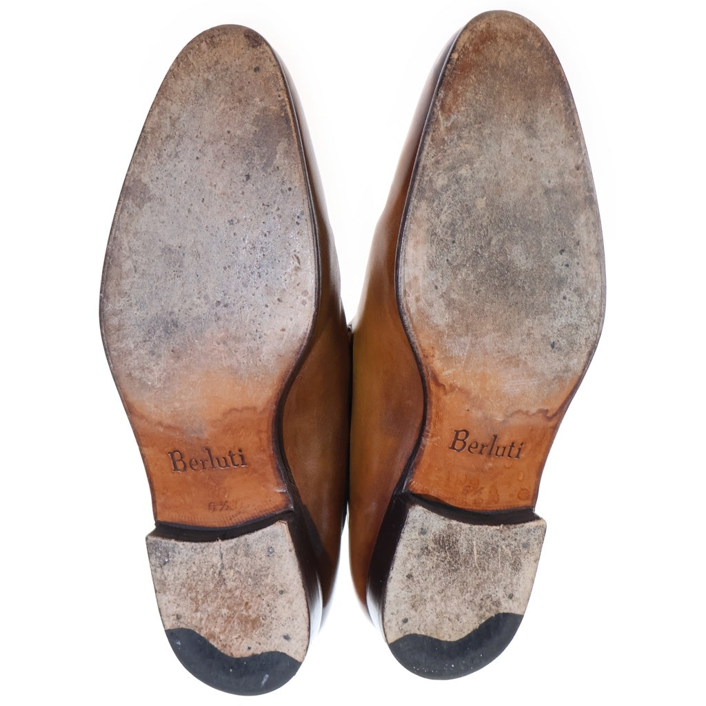 Berluti(ベルルッティ) ガレ ドレスシューズ レザー パティーヌ 革靴 ウッドソール ブラウン