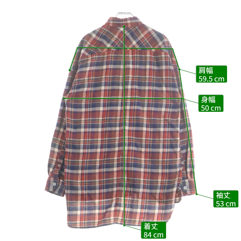 FEAR OF GOD(フィアオブゴッド) 4TH COLLECTION チェック コットン長袖シャツ レッド