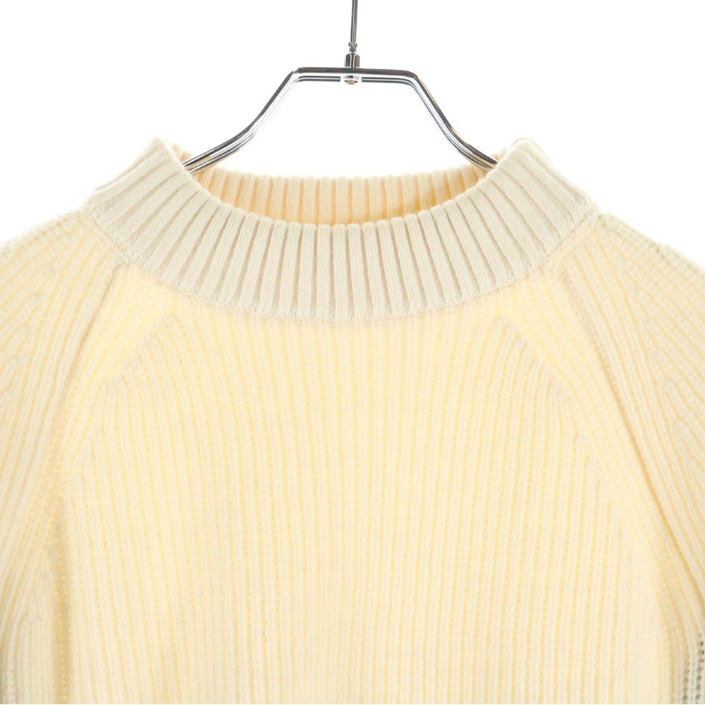 Sacai(サカイ) 19AW メルトンドッキングフラップポケットプルオーバーニット アイボリー レディース 19-04537