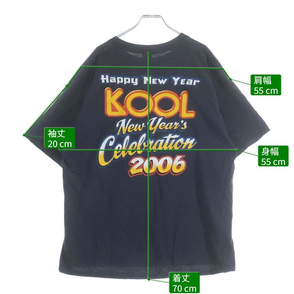 VINTAGE(ヴィンテージ) 00S COOL & THE GANG 2006 TEE ヴィンテージ クール&ザ・ギャング 両面プリントTシャツ 半袖クルーネックカットソー ブラック
