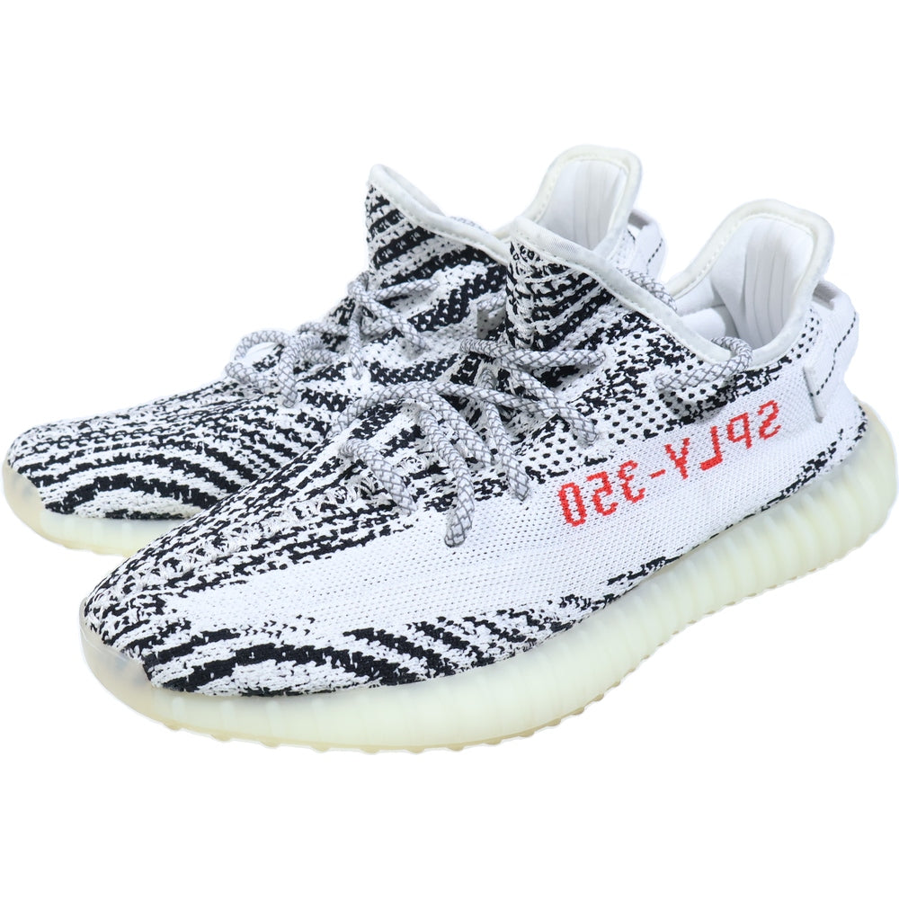 adidas(アディダス) YEEZY BOOST 350 V2 ZEBRA イージーブースト 350 V2 ゼブラ ローカットスニーカー ホワイト/ブラック US9/27cm CP9654