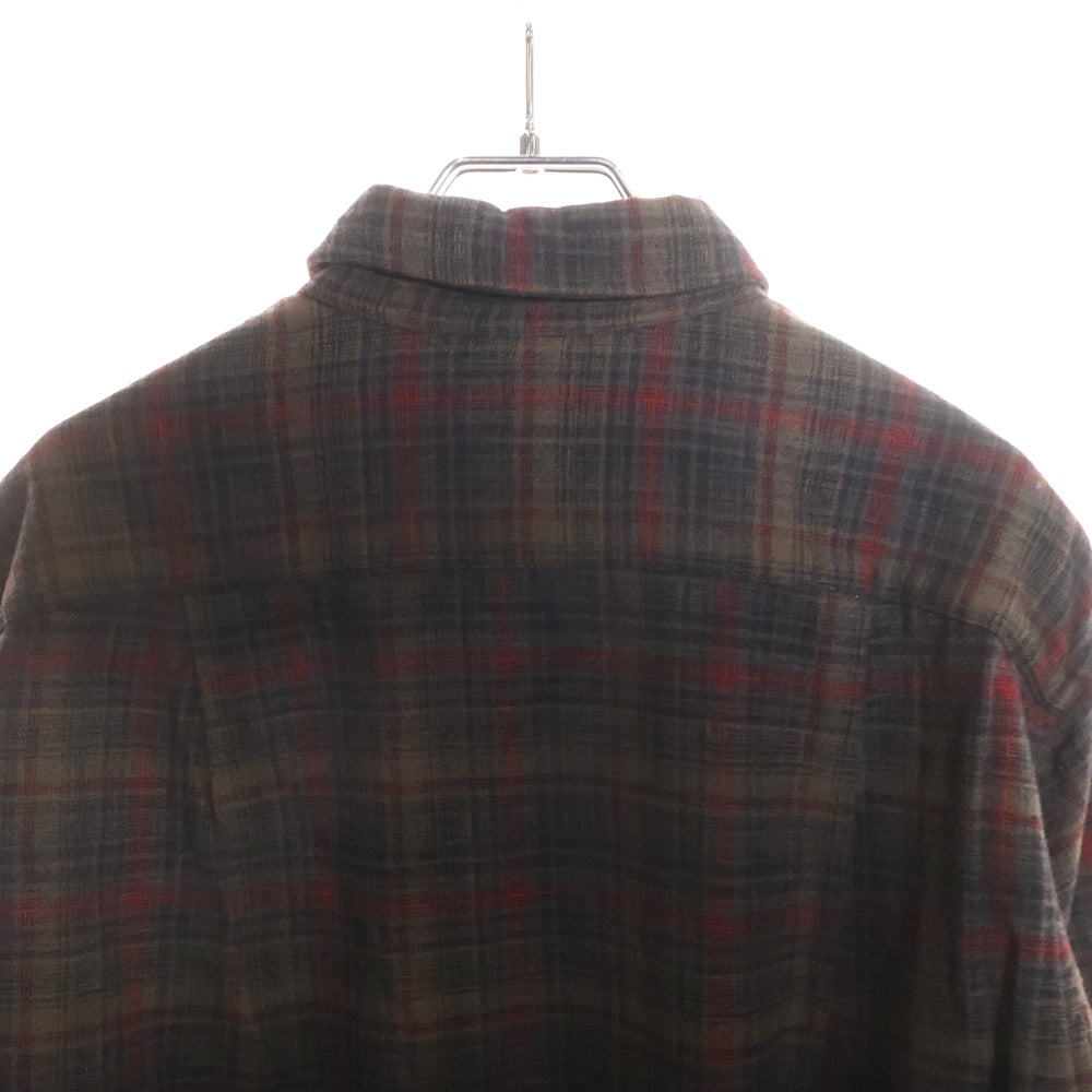 PENDLETON(ペンドルトン) 50S WOOL CHECK L/S SHIRT 2枚タグ ウール チェック 長袖 シャツ ブラウン/レッド/ブラック