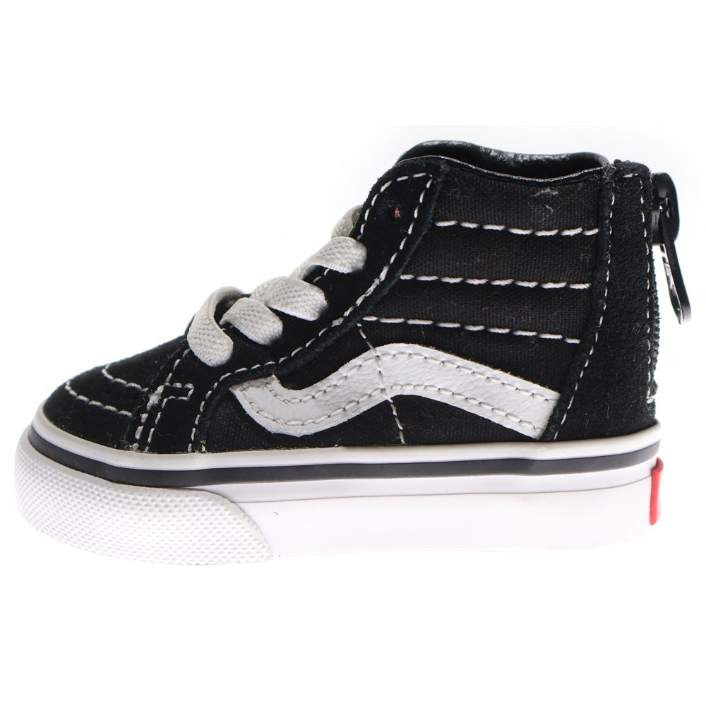 VANS(ヴァンズ) スケート ジップ ハイカットスニーカー ブラック US1/7cm SK8-Hi Zip キッズ