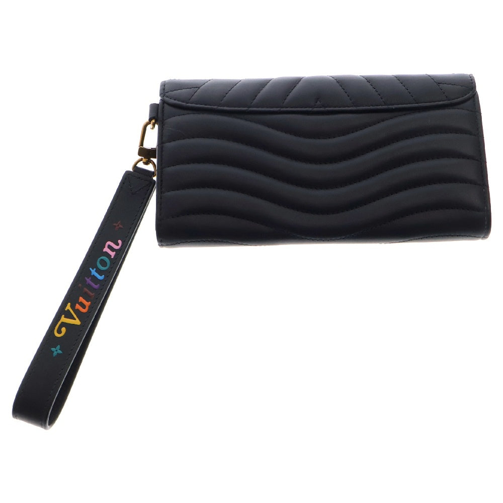 LOUIS VUITTON(ルイヴィトン) ニューウェーブ ロングウォレット ノワール ブラック ゴールド金具 長財布 M63298