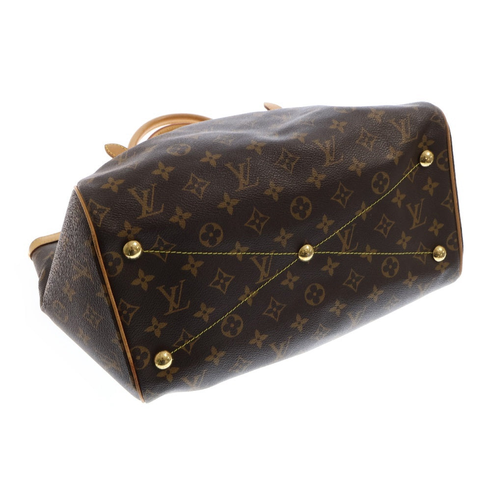 LOUIS VUITTON(ルイヴィトン) モノグラム ティボリGM ハンドバッグ トートバッグ ブラウン レザー×PVC M40144