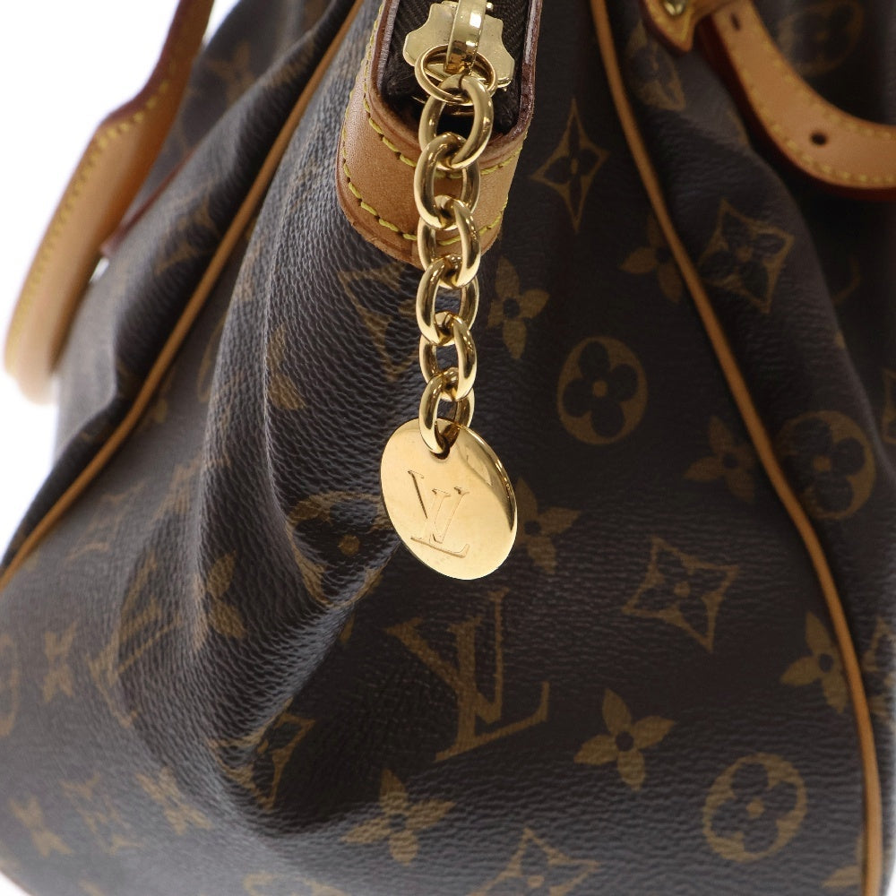 LOUIS VUITTON(ルイヴィトン) モノグラム ティボリGM ハンドバッグ トートバッグ ブラウン レザー×PVC M40144