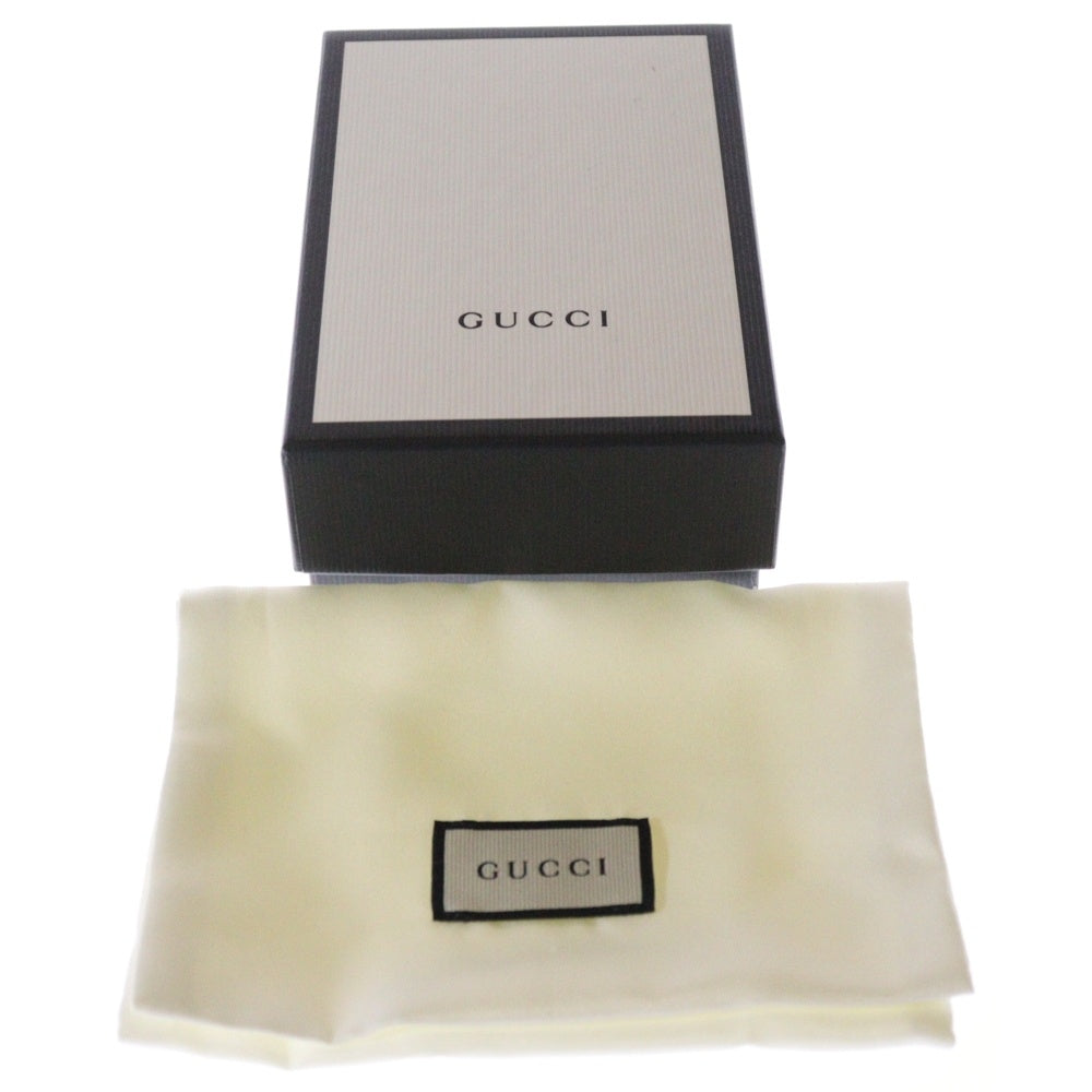 GUCCI(グッチ) GGスプリーム チェリー レザーコンパクトウォレット 二つ折り財布 ベージュ レディース 476050