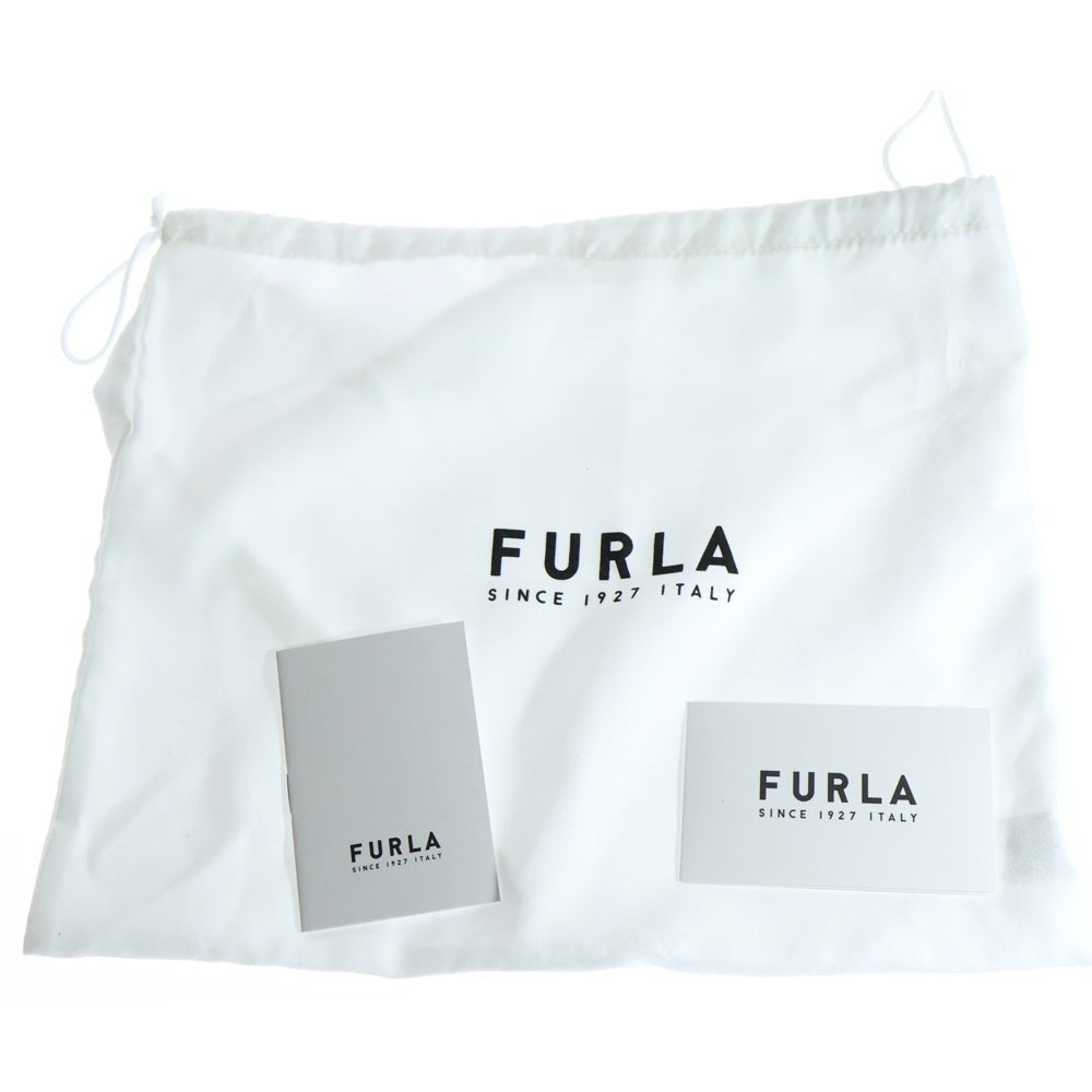 FURLA(フルラ) ロゴ レザーチェーンショルダーバッグ ブラック レディース