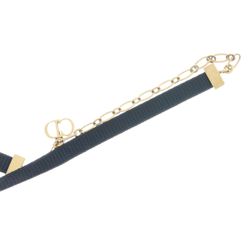 DIOR(ディオール) ジャドール ロゴチョーカー ブラック アクセサリー J'ADIOR ゴールド金具