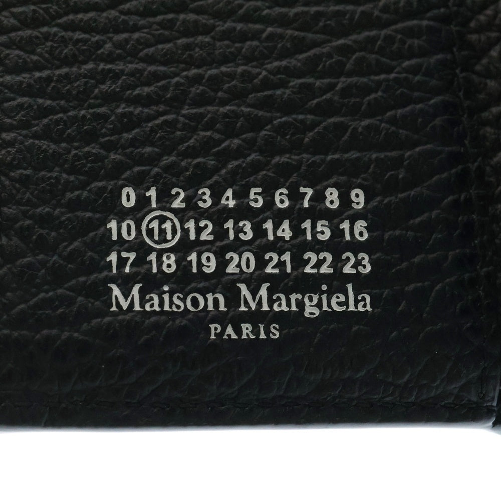 Maison Margiela 11(メゾンマルジェラ11) 三つ折り財布 レザー ブラック 4ステッチ SA3UI0010 コンパクトウォレット