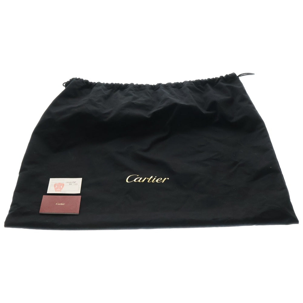 Cartier(カルティエ) Cドゥ 2WAY ハンドバッグ ショルダーバッグ パープル グレー レザー