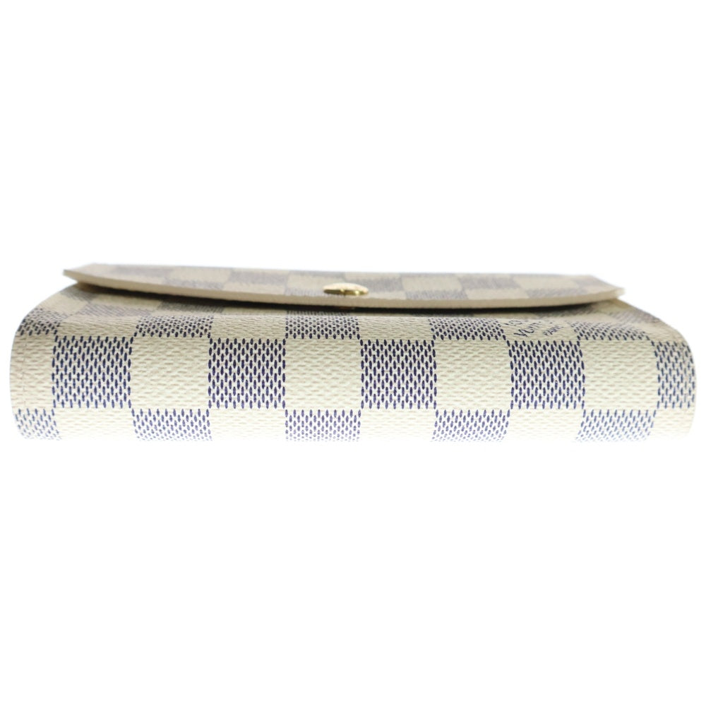 LOUIS VUITTON(ルイヴィトン) ダミエアズール ポルトフォイユ アレクサンドラ ウォレット ゴールド金具 ホワイト N63068