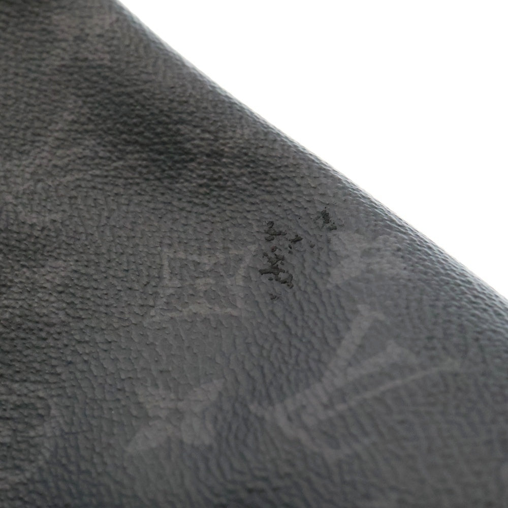 LOUIS VUITTON(ルイヴィトン) モノグラムエクリプス ディストリクトPM ショルダーバッグ ブラック シルバー金具 レザー×PVC M44000