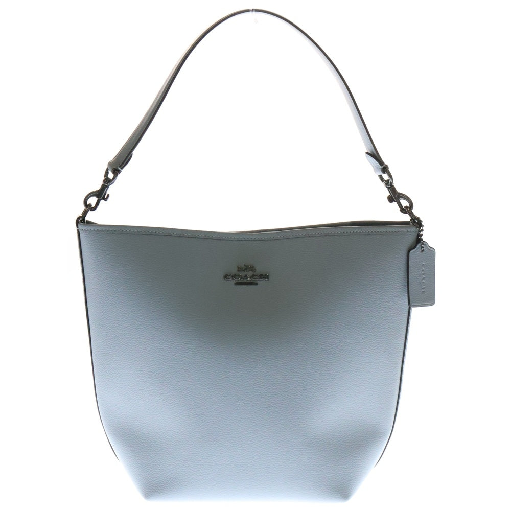 COACH(コーチ) シティ ラージ バケット バッグ ハンドバッグ ワンショルダーバッグ ライトブルー ガンメタ金具 レザー
