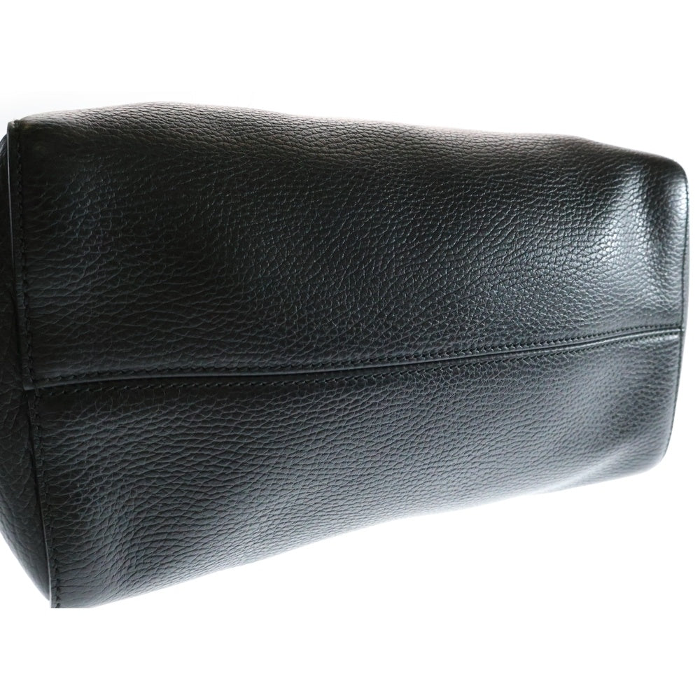 GUCCI(グッチ) ロゴ スウィング ハンドバッグ トートバッグ ブラック ゴールド金具 レザー 354408