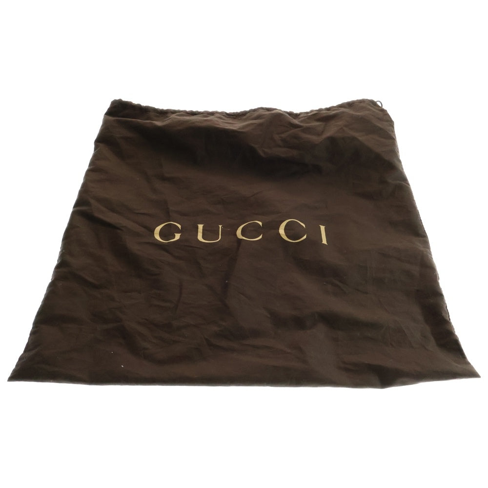 GUCCI(グッチ) ロゴ スウィング ハンドバッグ トートバッグ ブラック ゴールド金具 レザー 354408