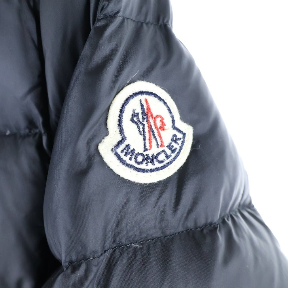 MONCLER(モンクレール) HERMINE エルミンヌ ジップアップ フーデッド ダウン ロング ジャケット コート ブラック レディース 32093493390553048