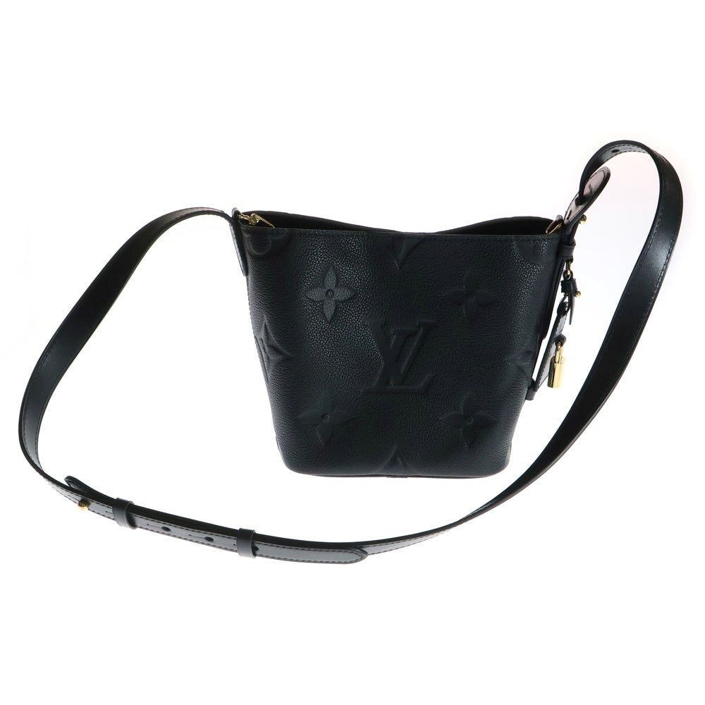 LOUIS VUITTON(ルイヴィトン) オールインBB モノグラムアンプラント レザー 2WAY ハンド ワンショルダーバッグ ゴールド金具 ブラック M13480