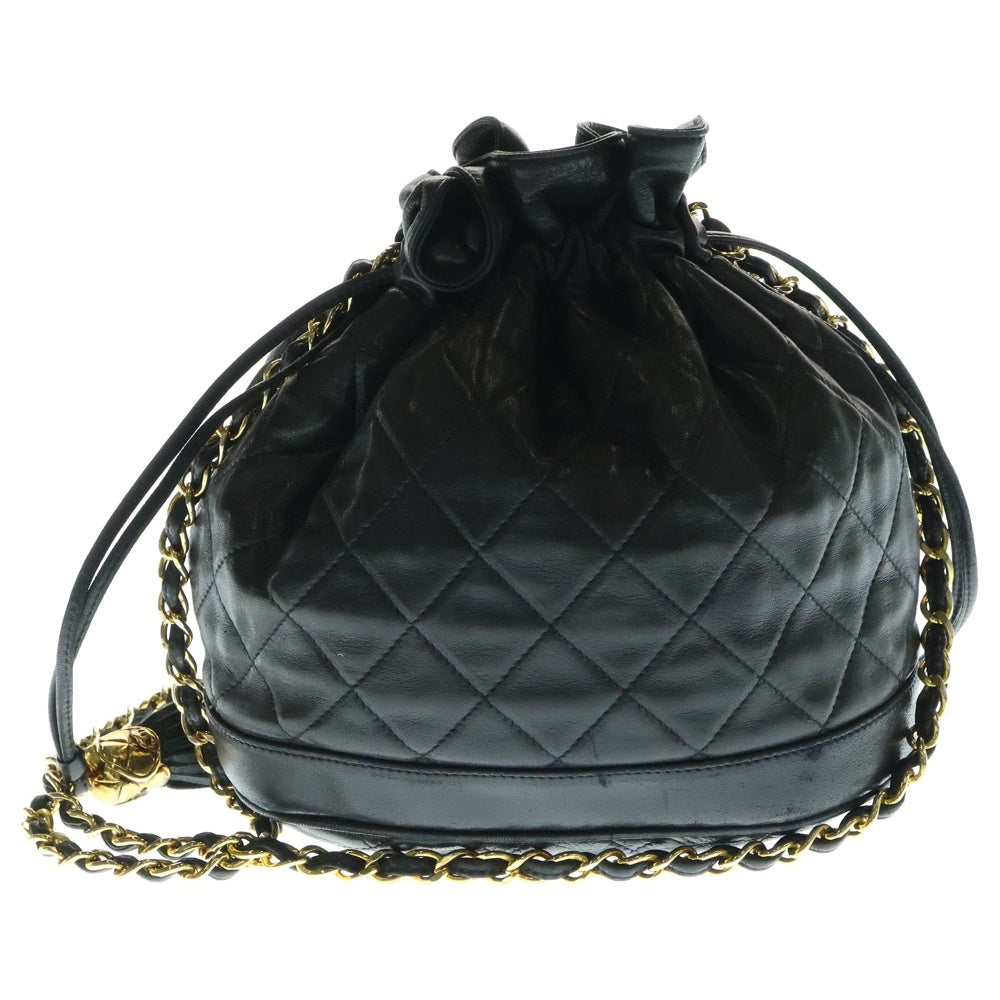 【超美品❗✨】シャネル　マトラッセ　ハンドバッグ　ラムスキン　ココマーク　金 CHANEL(シャネル) マトラッセ ココマーク ラムスキン レザー