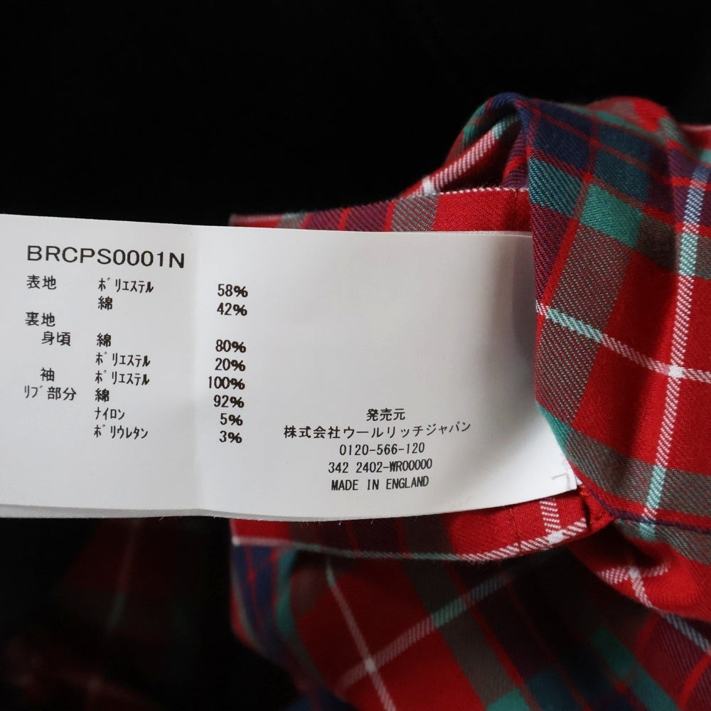 BARACUTA(バラクータ) G9 クラシック ハリントン ジップアップジャケット ブルゾン ブラック BRCPS0001N
