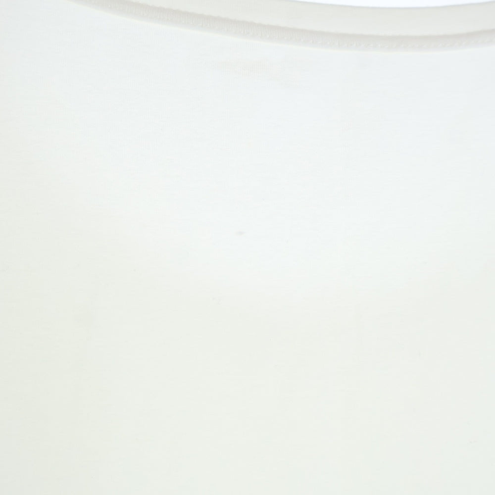 PRADA(プラダ) ラバーロゴ バックポケットデザイン クルーネック ノースリーブ タンクトップ カットソー ホワイト