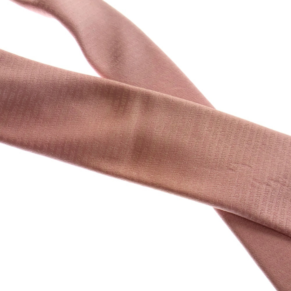 LOUIS VUITTON(ルイヴィトン) LVロゴ総柄シルクネクタイ ピンク