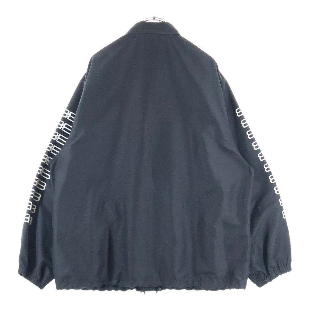 BALENCIAGA(バレンシアガ) 23SS BBロゴ プリント スナップボタン ジップアップ ナイロン ジャケット ブラック 704491